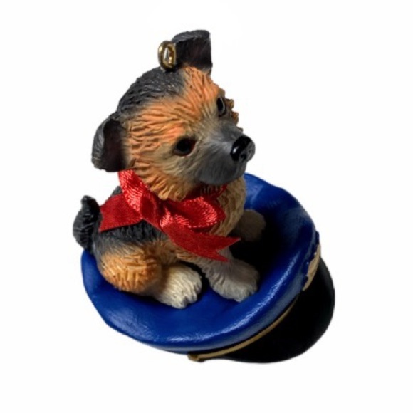 Heirloom American Greetings Police Officer Dog Hat Christmas Ornament - Picture 12 of 16